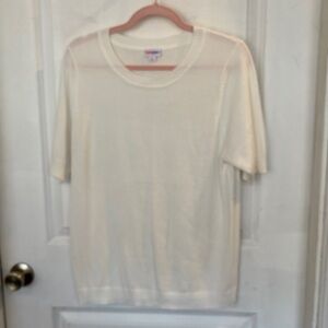 LuLaRoe Cream Knit Sweater